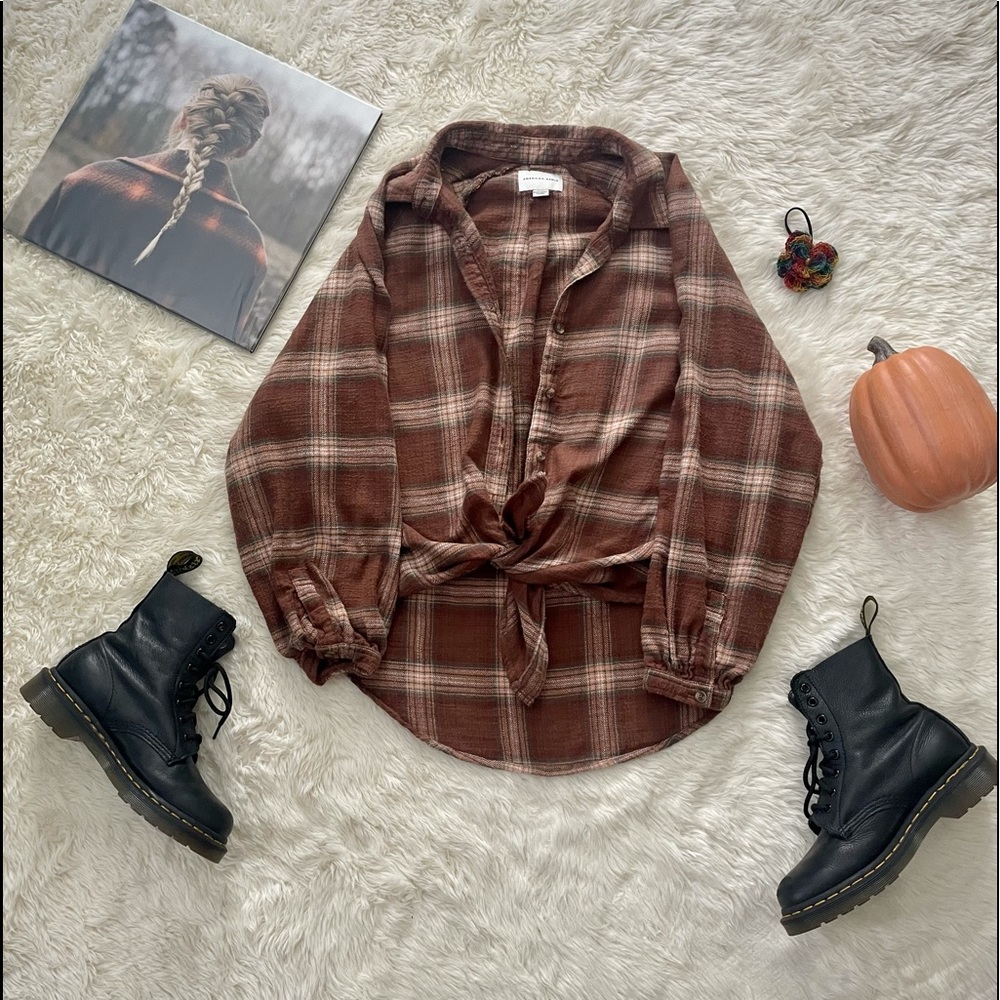 American Eagle Autumn Colored Flannel